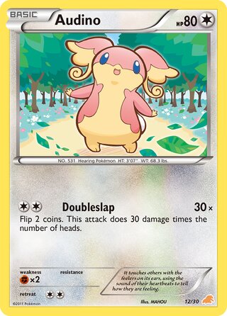 Audino, BW trainer Kit (Excadrill) 012/030