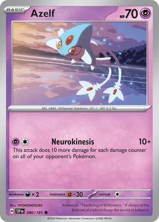 Azelf, Surging Sparks 080/191