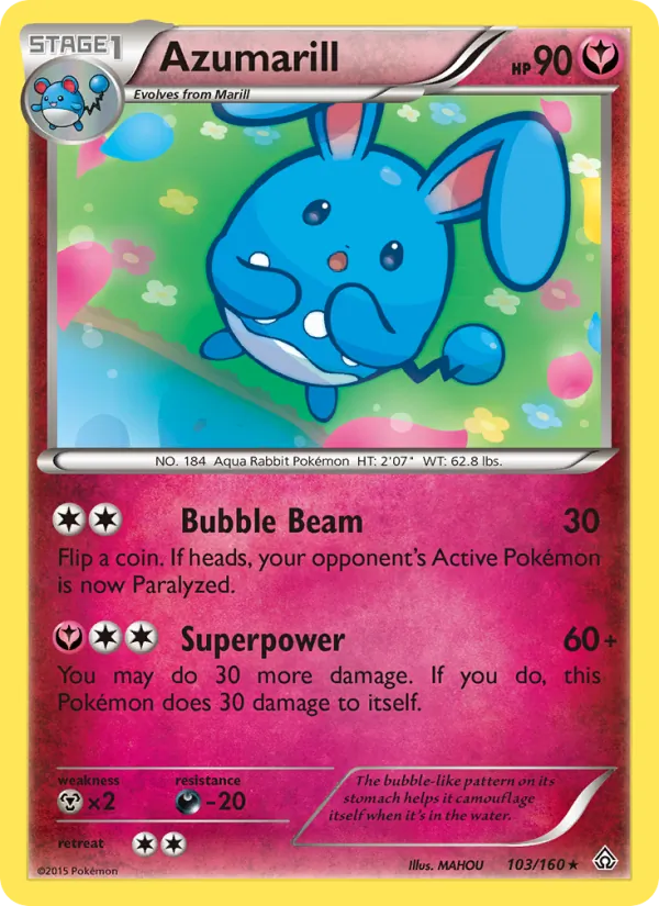 Azumarill, Primal Clash 103/160