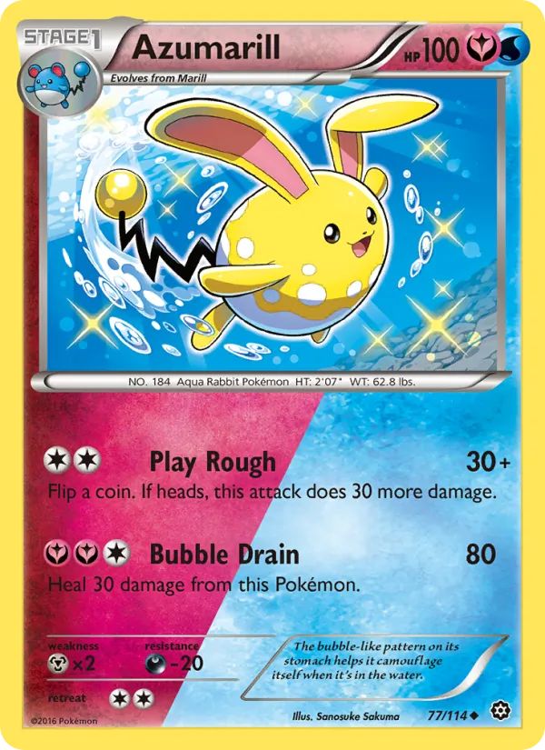 Azumarill, Steam Siege 077/114