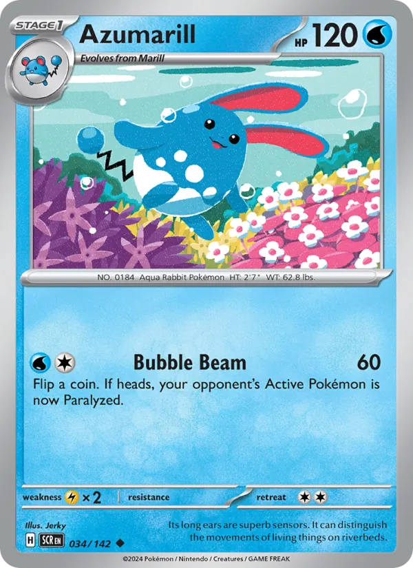 Azumarill, Stellar Crown 034/142