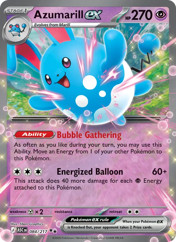 Azumarill EX, Ascended Heroes 084/217