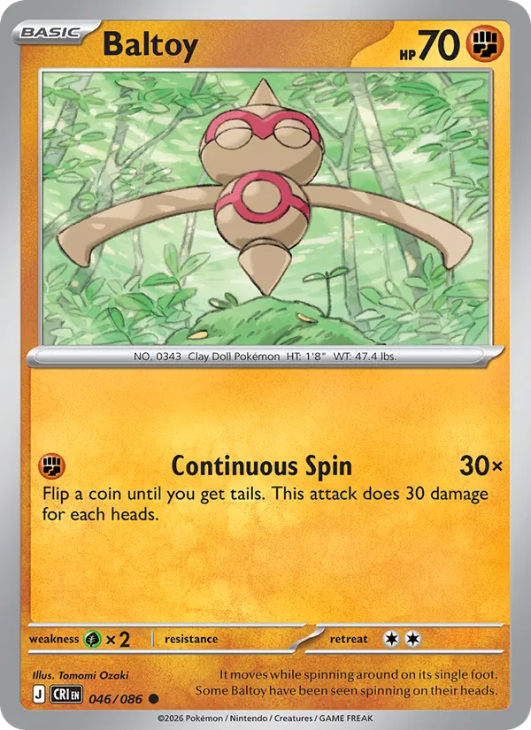 Baltoy, Chaos Rising 046/086