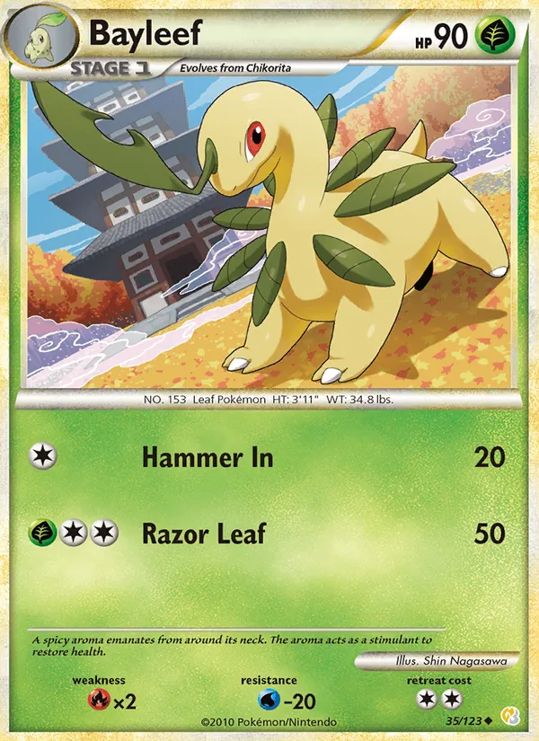 Bayleef, HeartGold & SoulSilver 035/123