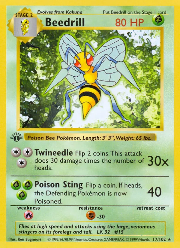 Beedrill, Base 017/102