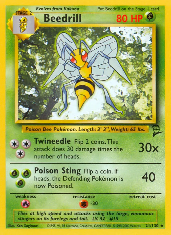 Beedrill, Base Set 2 021/130