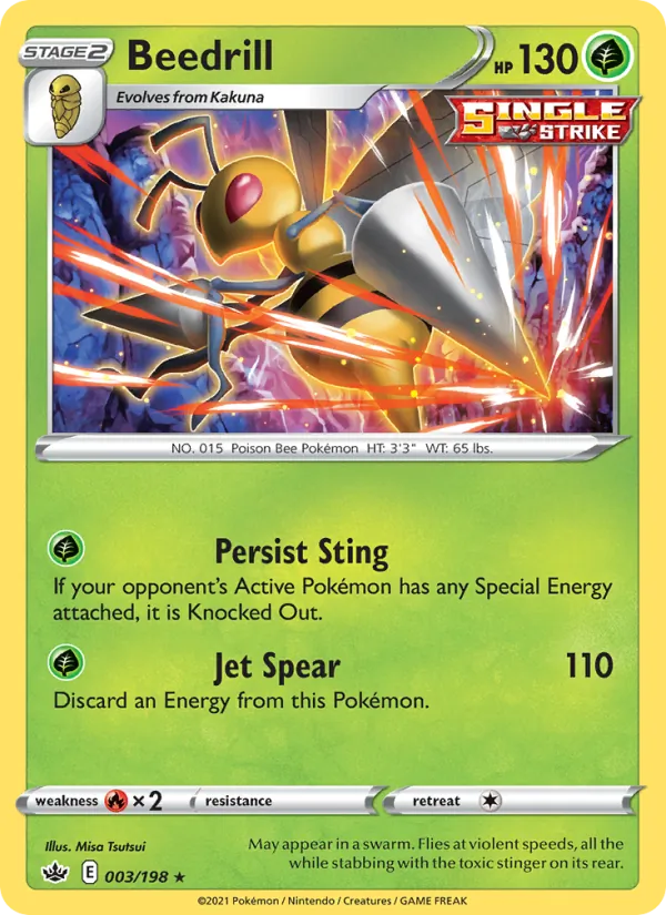 Beedrill, Chilling Reign 003/198