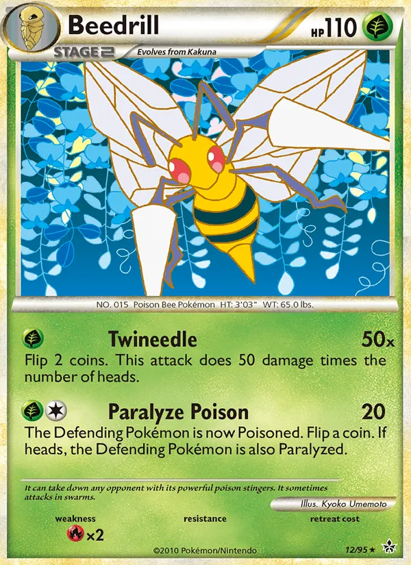 Beedrill, Unleashed 012/095