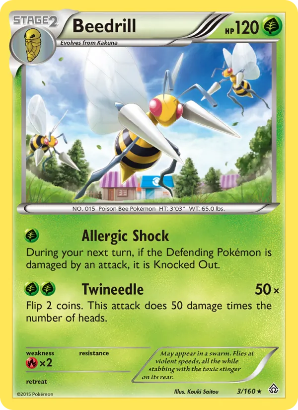 Beedrill, Primal Clash 003/160