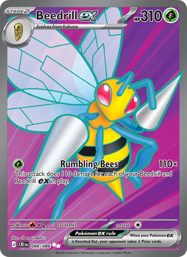 Beedrill EX, Chaos Rising 098/086