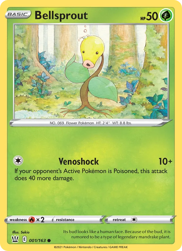 Bellsprout, Battle Styles 001/163