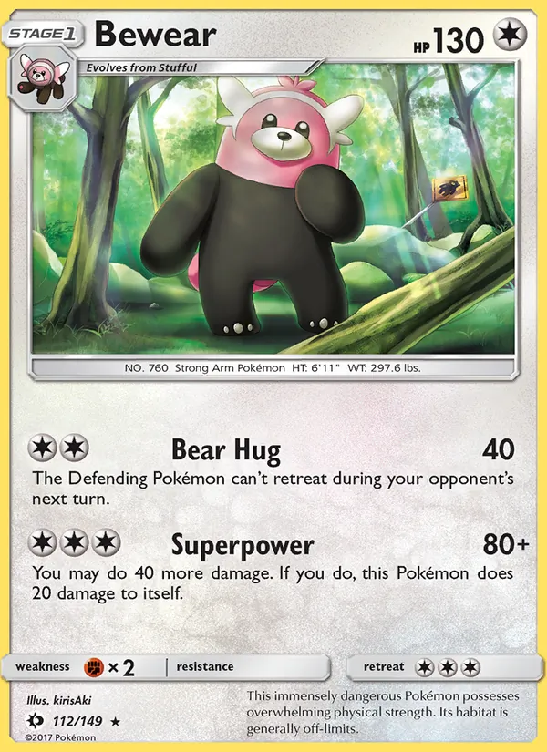 Bewear, Sun & Moon 112/149