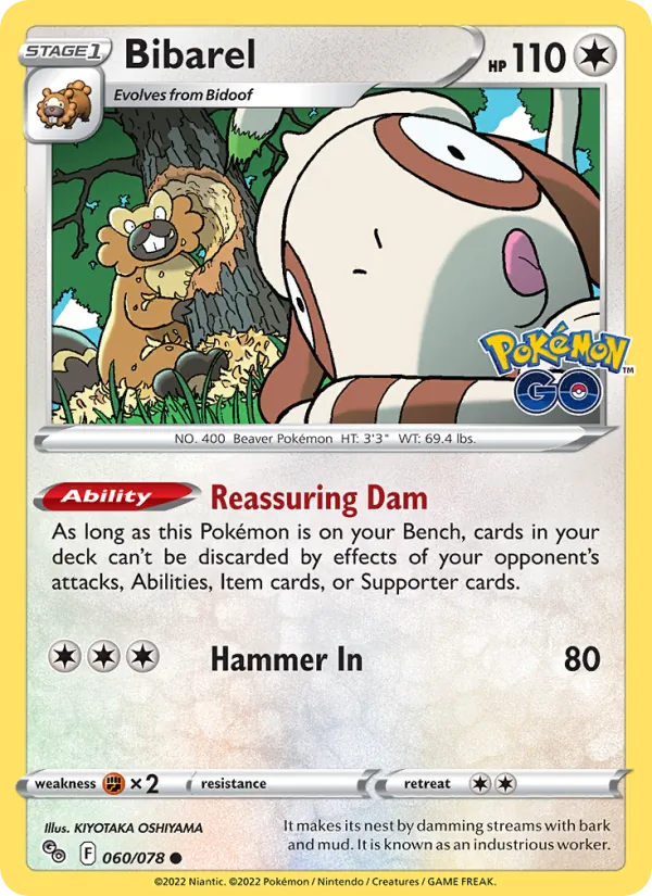 Bibarel, Pokémon GO 060/078