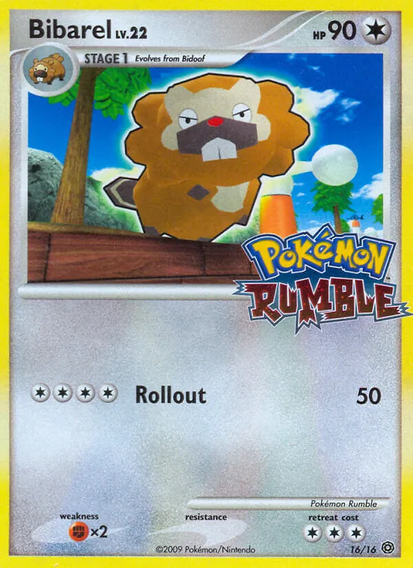Bibarel, Pokémon Rumble 016/016