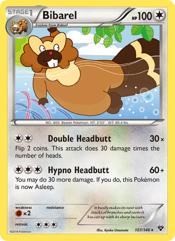 Bibarel, XY 107/146