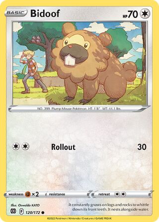 Bidoof, WC Deck 2022 (ADP) 120/172