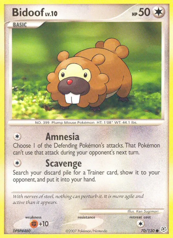 Bidoof, Diamond & Pearl 070/130