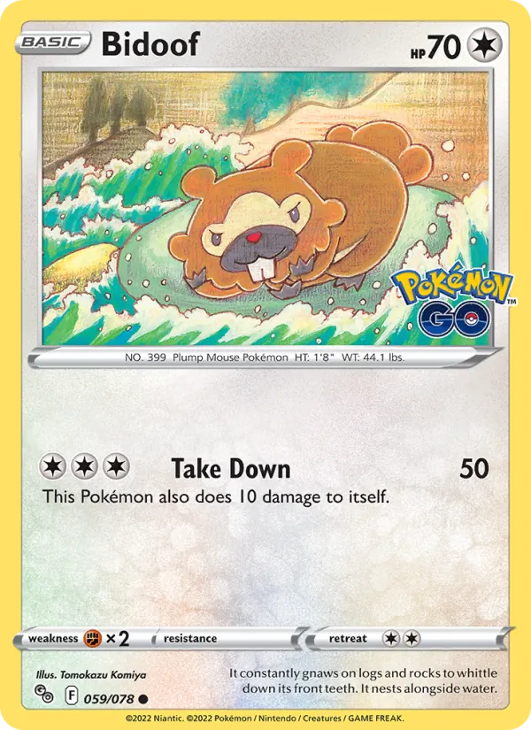 Bidoof, Pokémon GO 059/078
