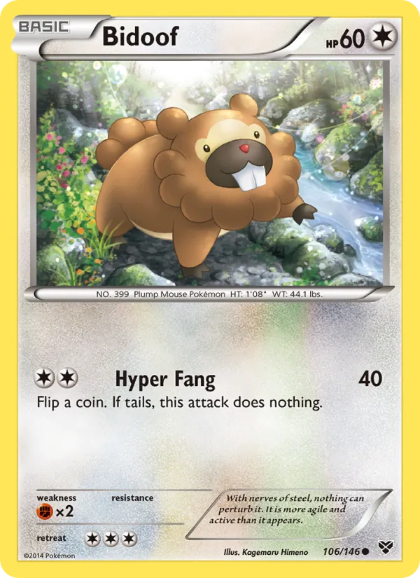 Bidoof, XY 106/146