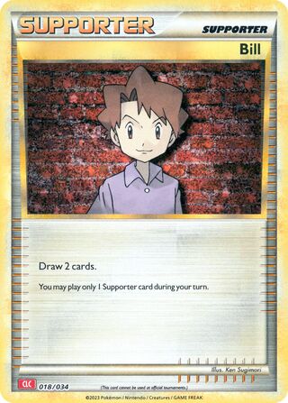 Bill, Pokémon TCG Classic (Charizard) 018/034