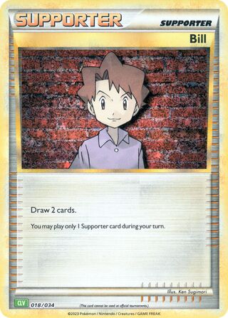 Bill, Pokémon TCG Classic (Venusaur) 018/034