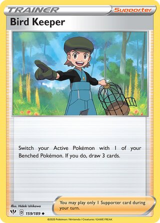 Bird Keeper, Play! Pokémon Prize Pack Series One 159/189