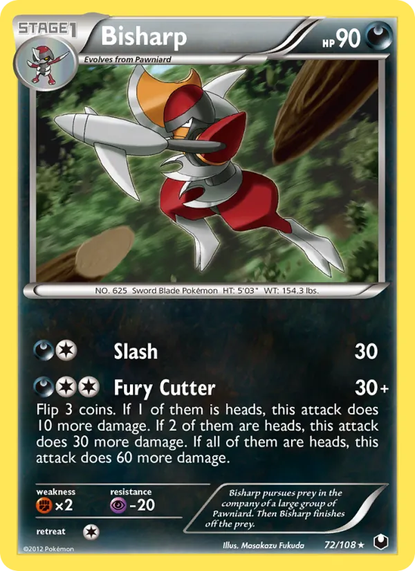 Bisharp, Dark Explorers 072/108
