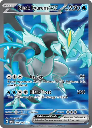 Black Kyurem EX, Surging Sparks 218/191