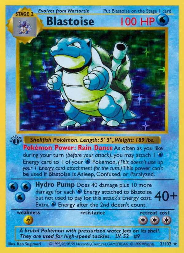 Blastoise, Base 002/102
