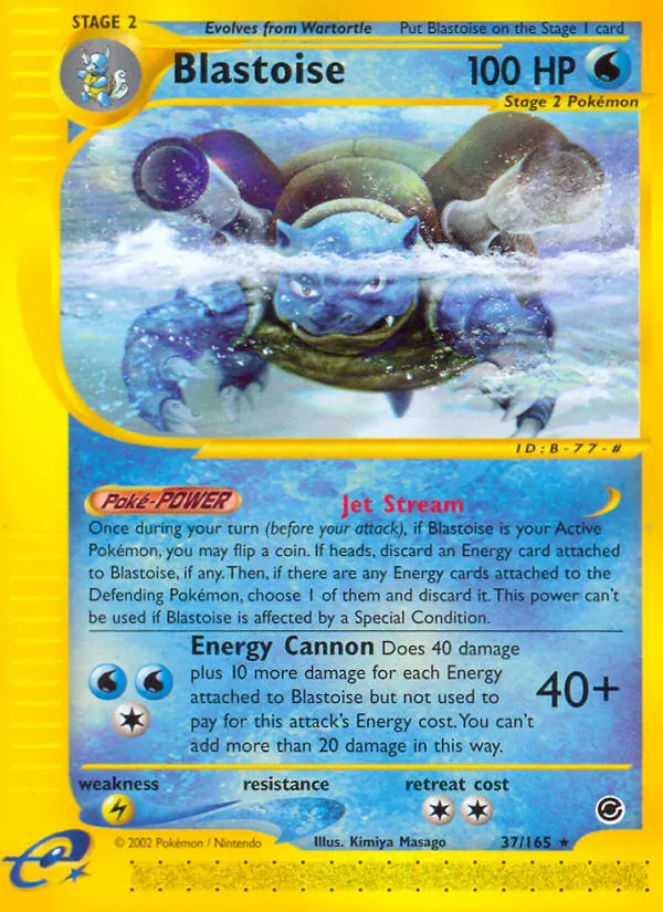 Blastoise, Expedition Base Set 037/165
