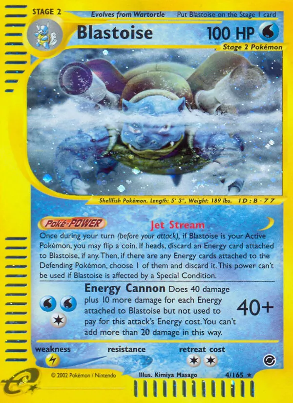 Blastoise, Expedition Base Set 004/165