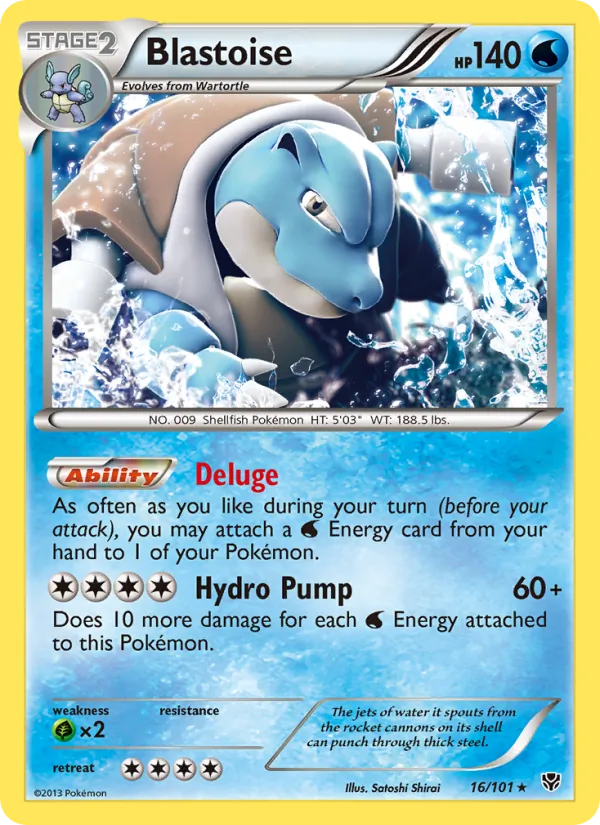 Blastoise, Plasma Blast 016/101