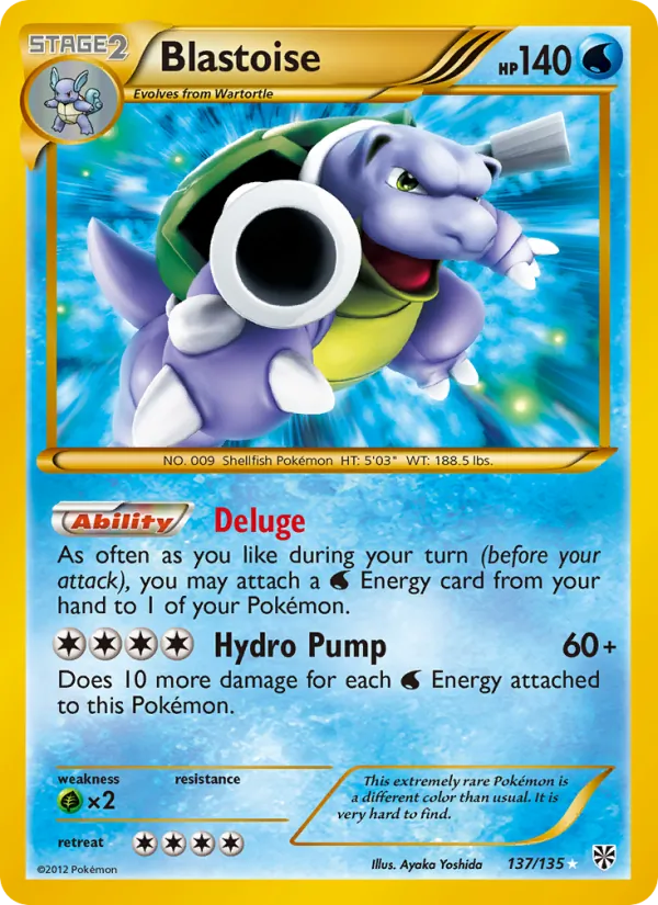 Blastoise, Plasma Storm 137/135