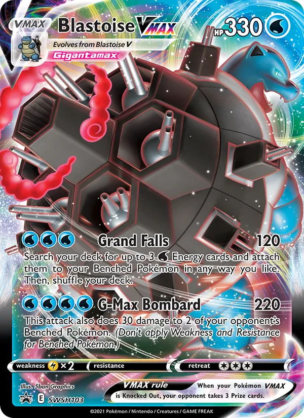 Blastoise VMAX, SWSH Black Star Promos SWSH103/307