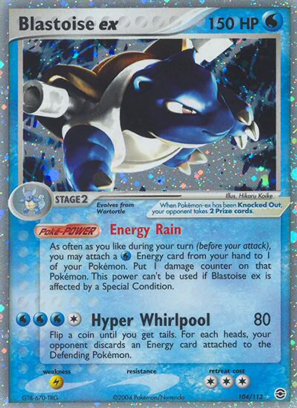 Blastoise EX, FireRed & LeafGreen 104/112