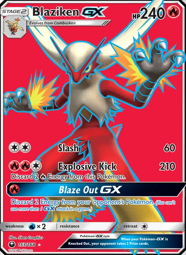 Blaziken GX, Celestial Storm 153/168