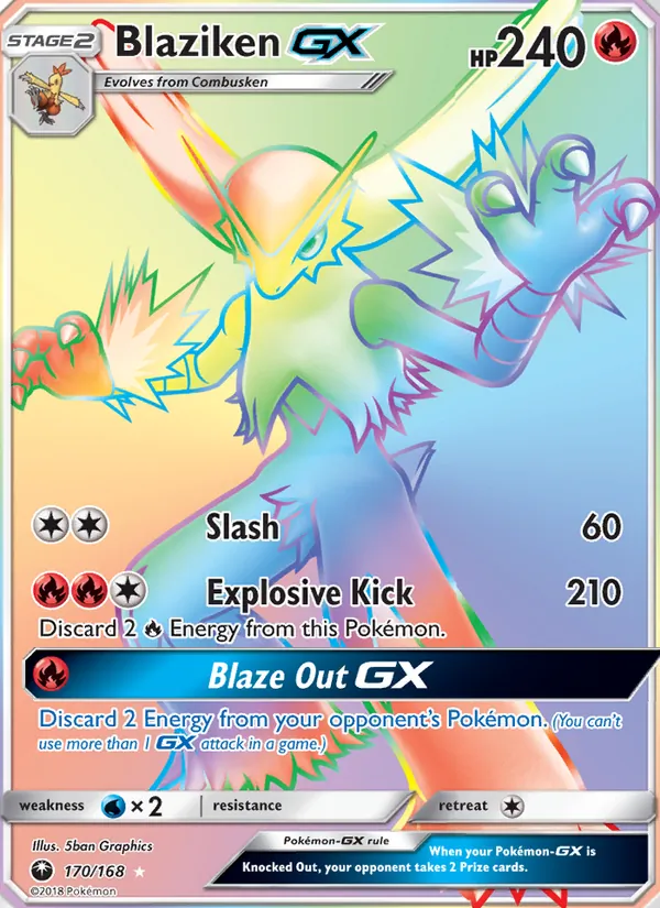 Blaziken GX, Celestial Storm 170/168