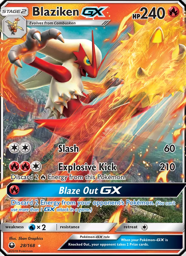 Blaziken GX, Celestial Storm 028/168
