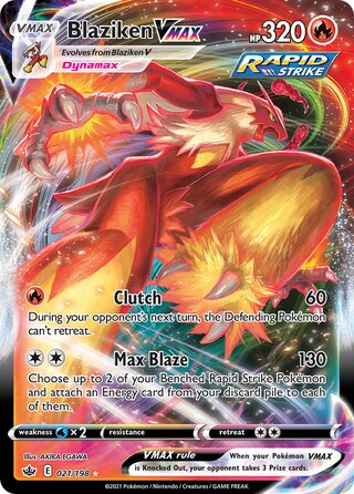 Blaziken VMAX, Play! Pokémon Prize Pack Series One 021/198