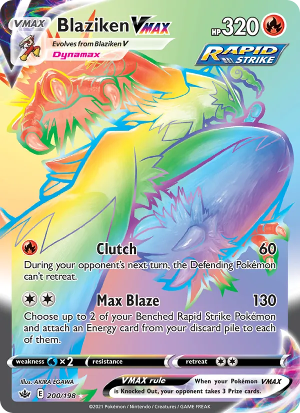 Blaziken VMAX, Chilling Reign 200/198