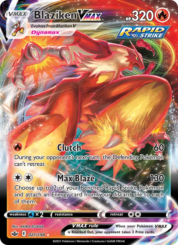 Blaziken VMAX, Chilling Reign 021/198