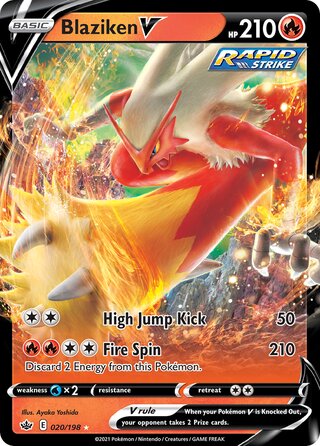 Blaziken V, Play! Pokémon Prize Pack Series One 020/198
