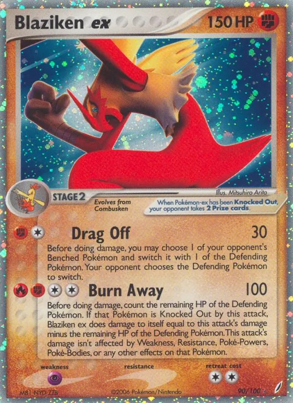 Blaziken EX, Crystal Guardians 090/100