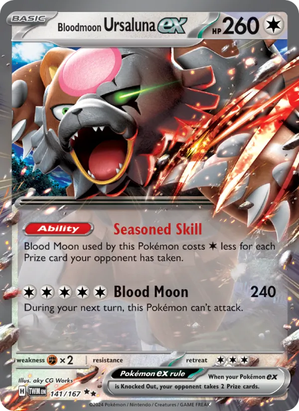 Bloodmoon Ursaluna EX, Twilight Masquerade 141/167