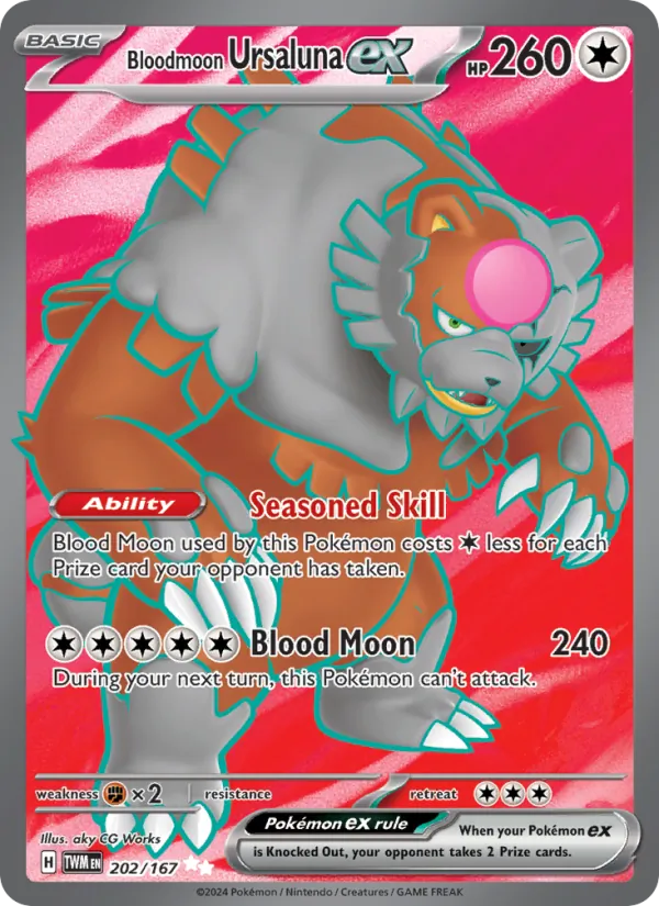 Bloodmoon Ursaluna EX, Twilight Masquerade 202/167