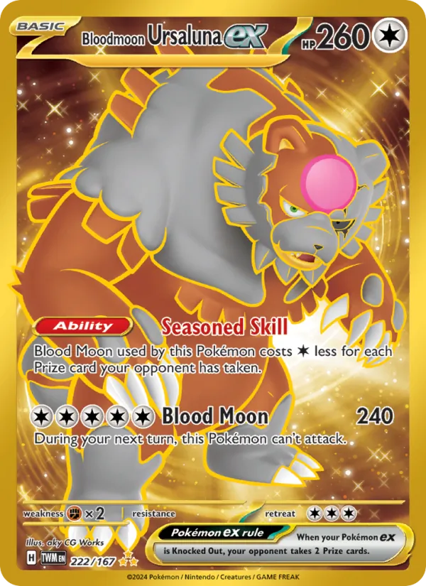 Bloodmoon Ursaluna EX, Twilight Masquerade 222/167