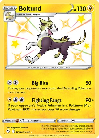 Boltund, Shining Fates SV040/SV122