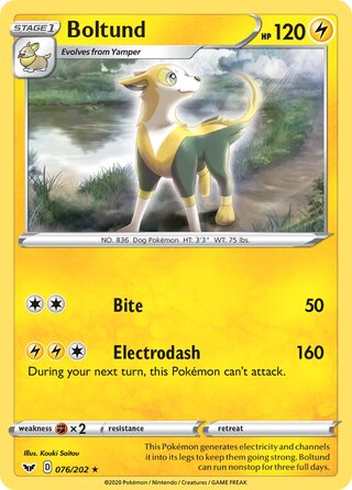 Boltund, Battle Academy 2022 (Pikachu) 076/202
