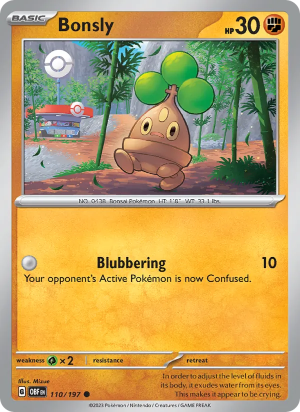 Bonsly, Obsidian Flames 110/197