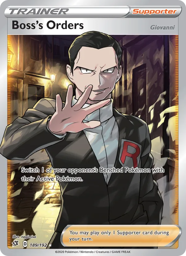 Boss's Orders (Giovanni), Rebel Clash 189/192